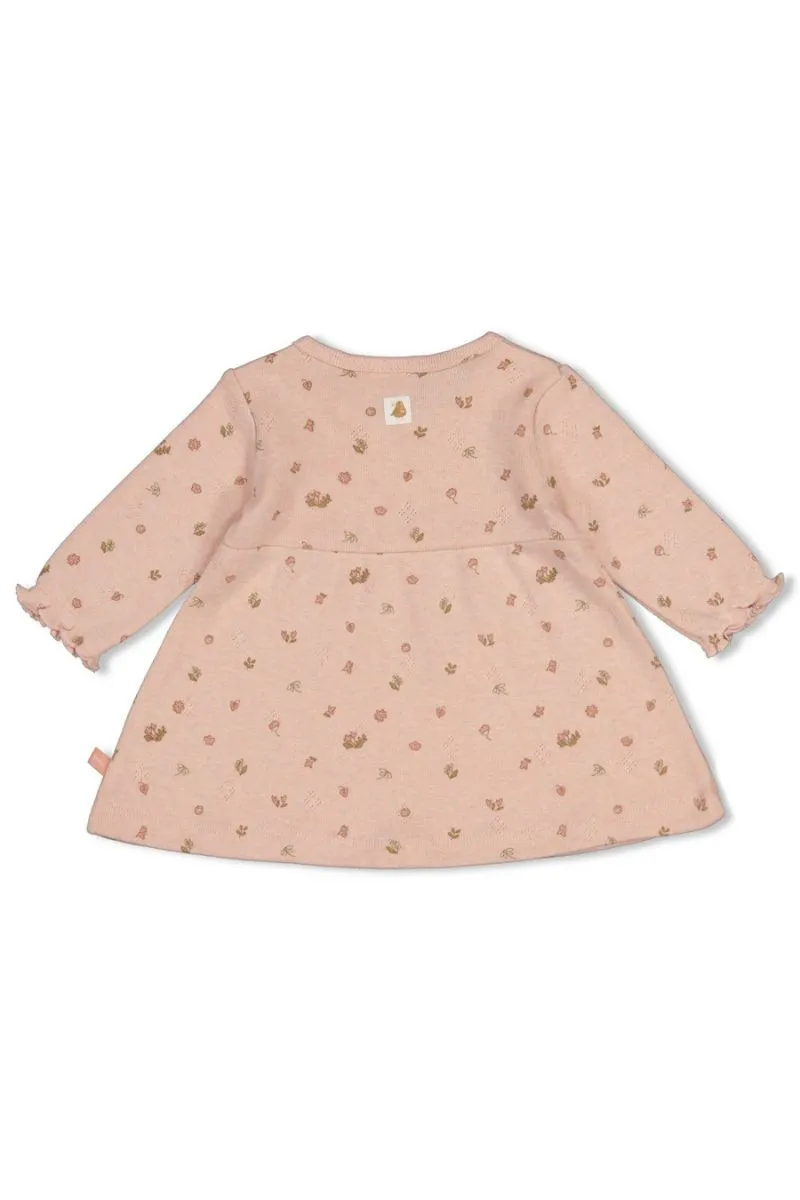 Feetje Jurk AOP Fall In Love Roze Melange